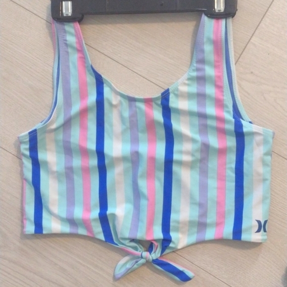 🆕Plus HURLEY Bow Back Striped Bikini & SHEIN CURVE Tie-Dye Ruffle BANDO Set!! - Picture 6 of 10